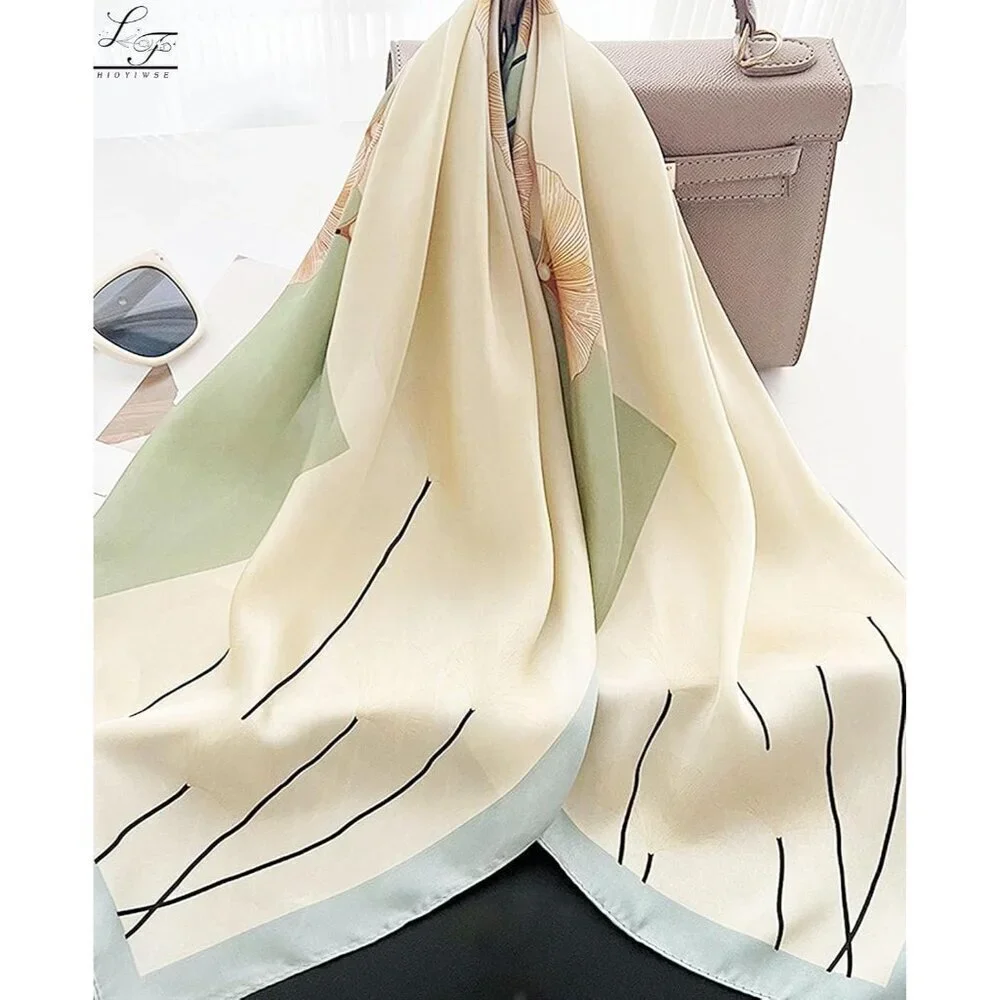 Satin Bandanas Head A3 Green Scarf Women Lightweight Silk Hair Wrap Sleep Scarf